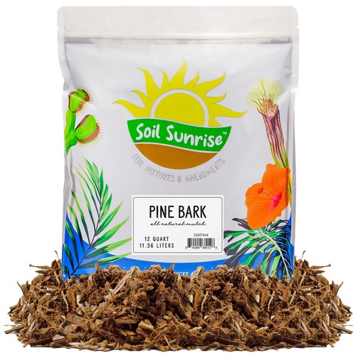 100 natural pine bark mulch - natural,
